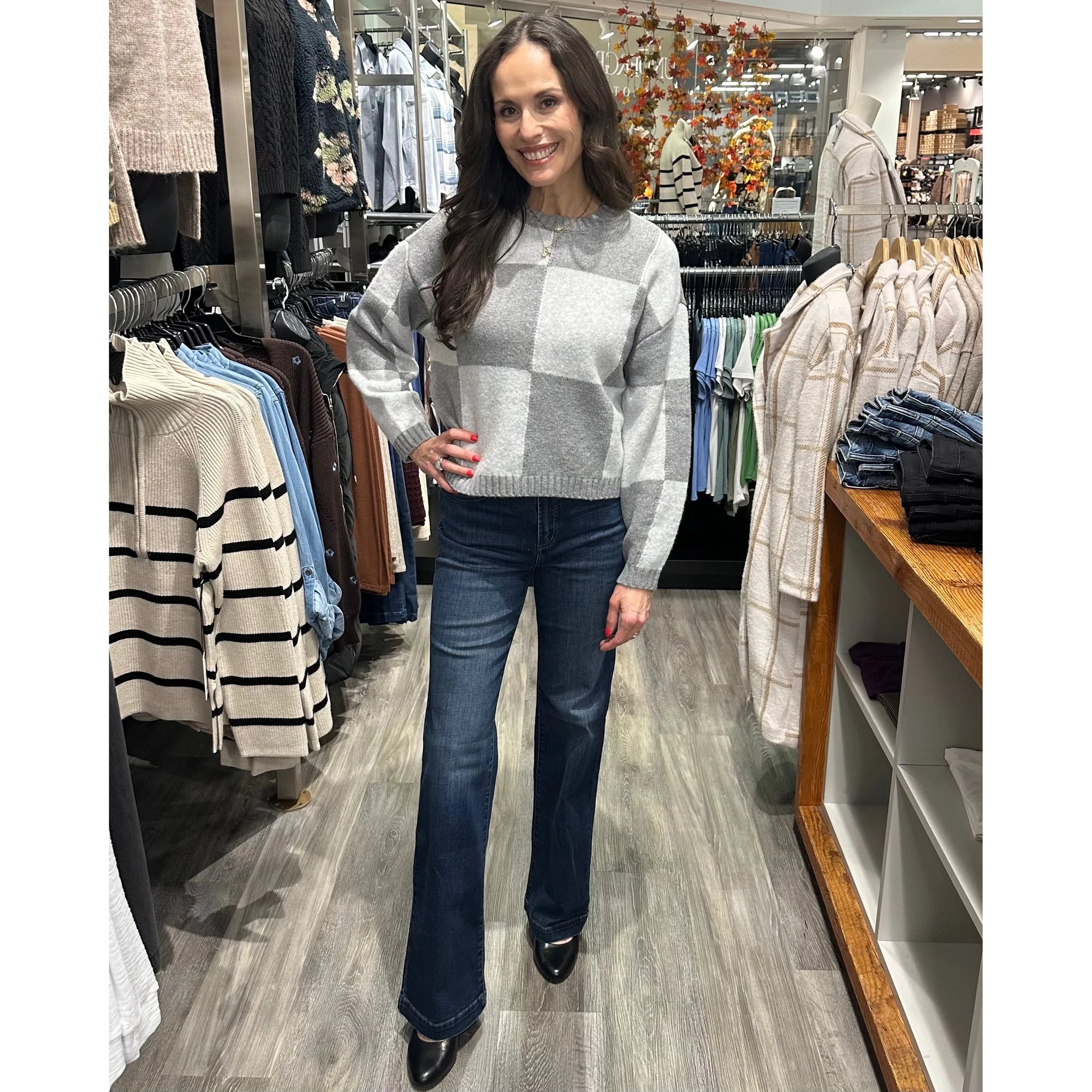 Dex Black Tape Colour Block Crew Sweater