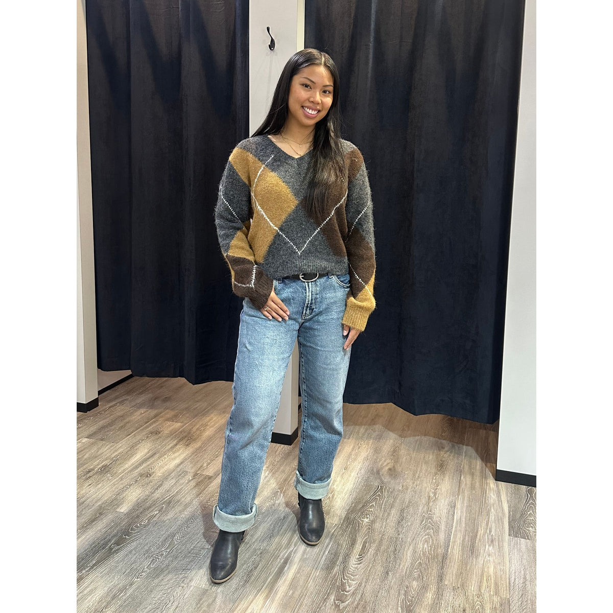 Silver Relaxed Straight Leg in Willow