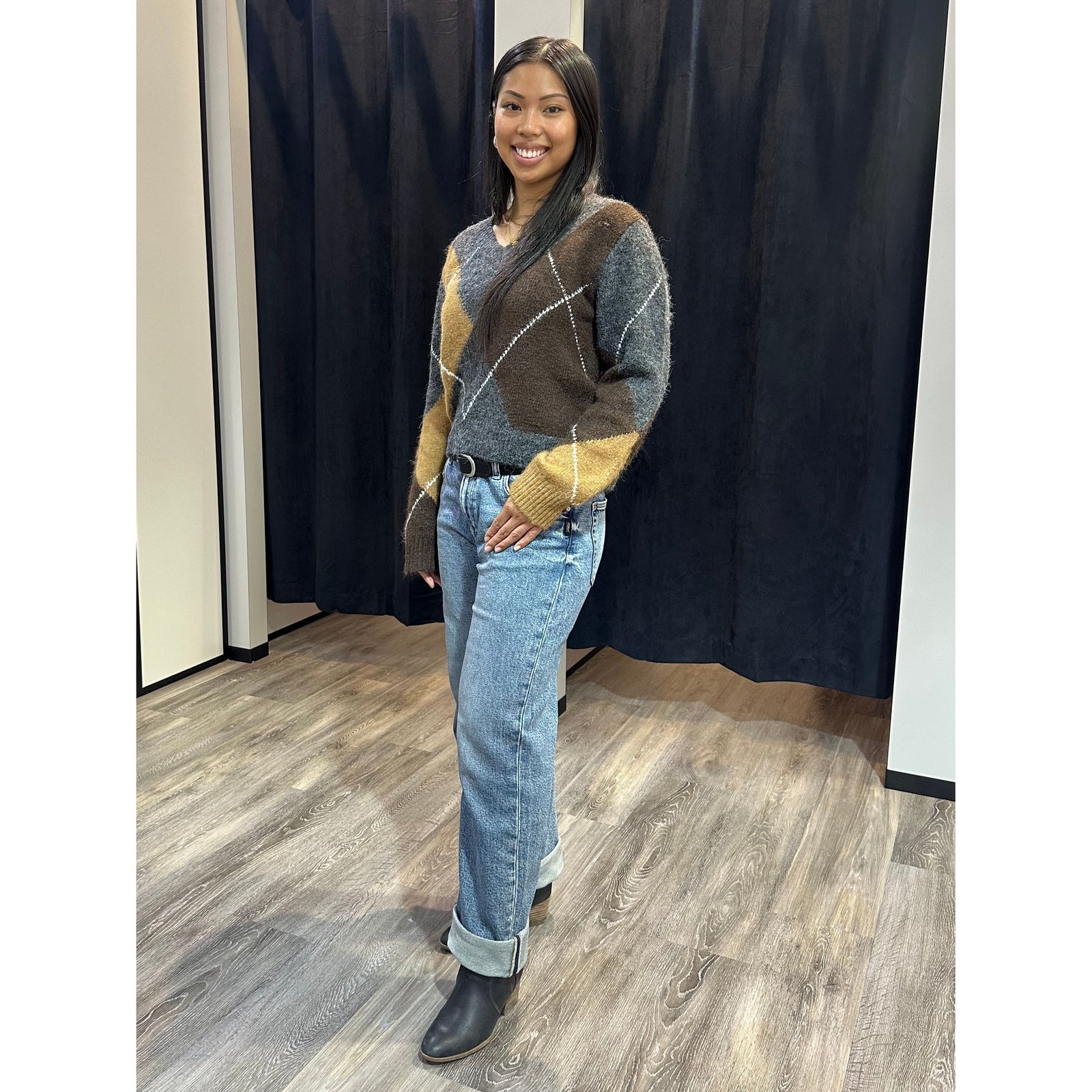 Silver Relaxed Straight Leg in Willow