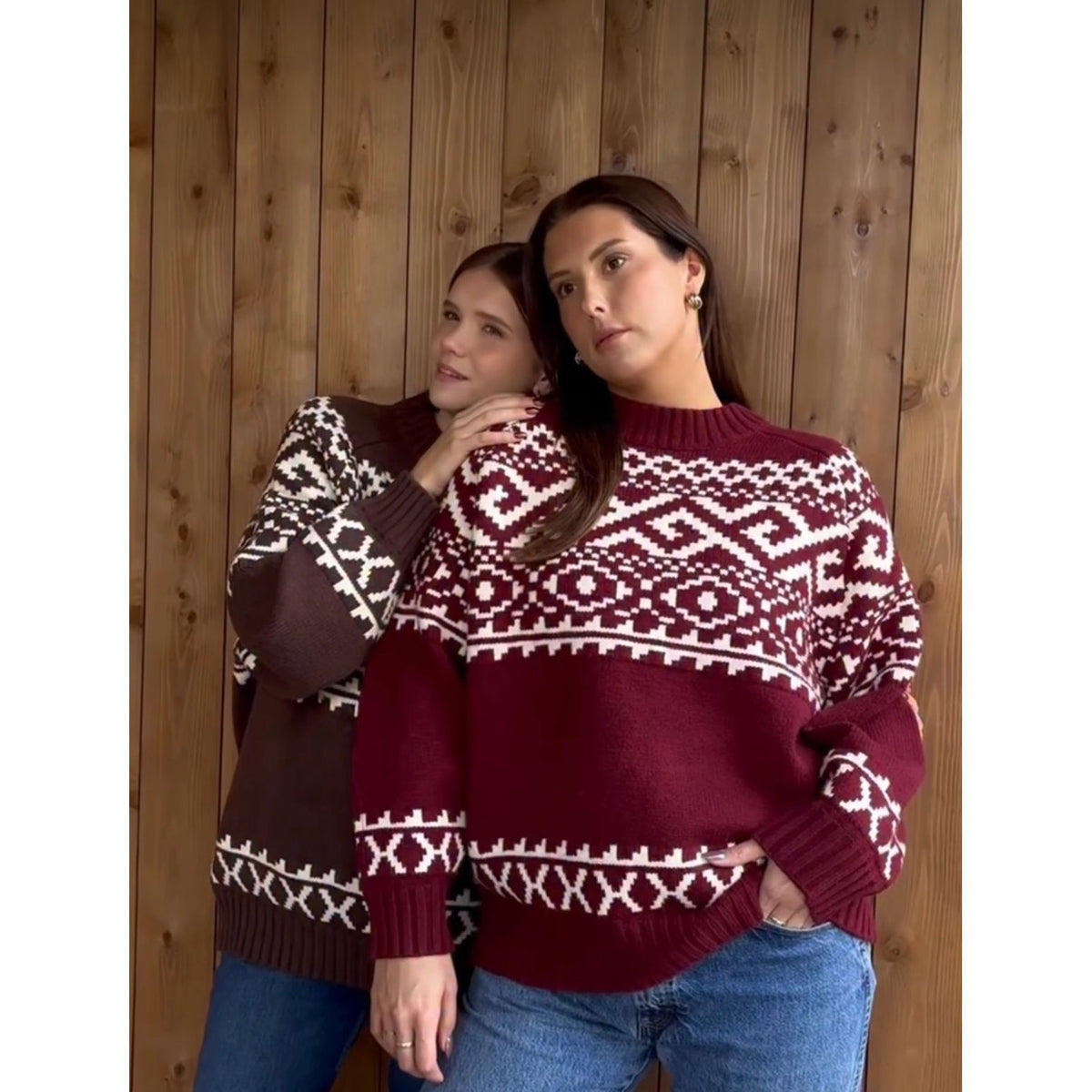 Brunette the Label Fair Isle Sweater