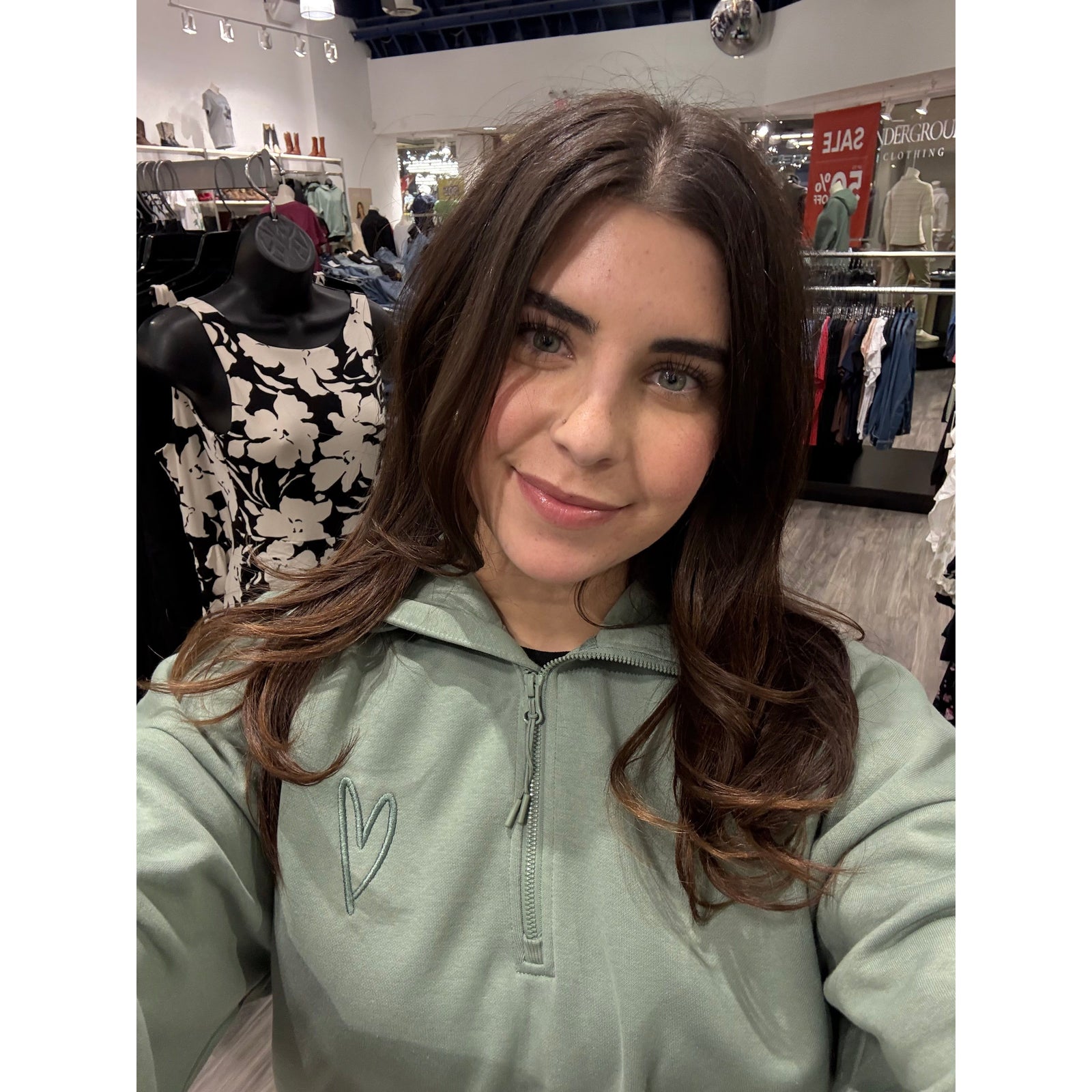 Keep Going Half Zip Hoodie — cozy, loose-fit unisex hoodie with embroidered “keep going” message.