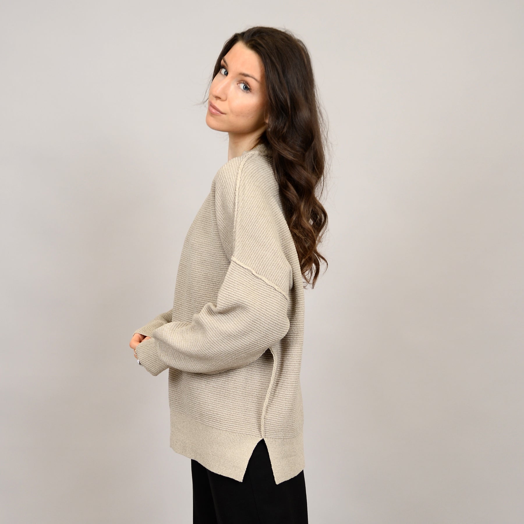 Ingebord Long Sleeve Crew Neck Tunic