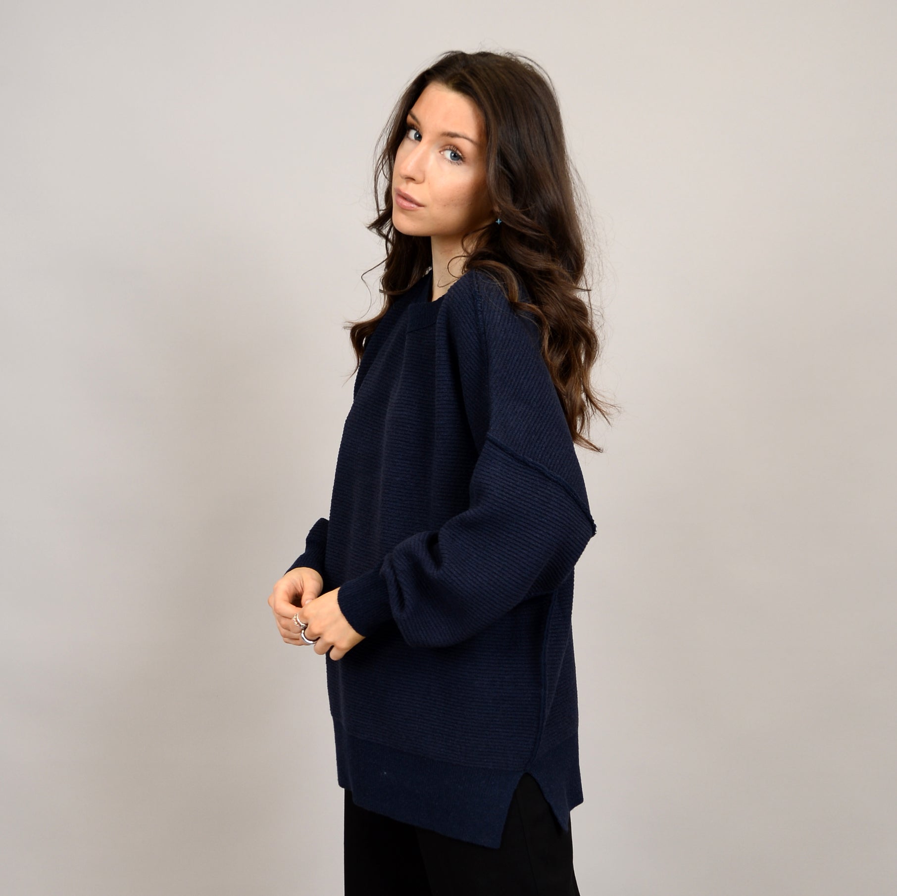 Ingebord Long Sleeve Crew Neck Tunic