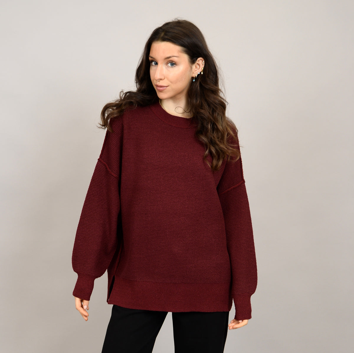 Ingebord Long Sleeve Crew Neck Tunic