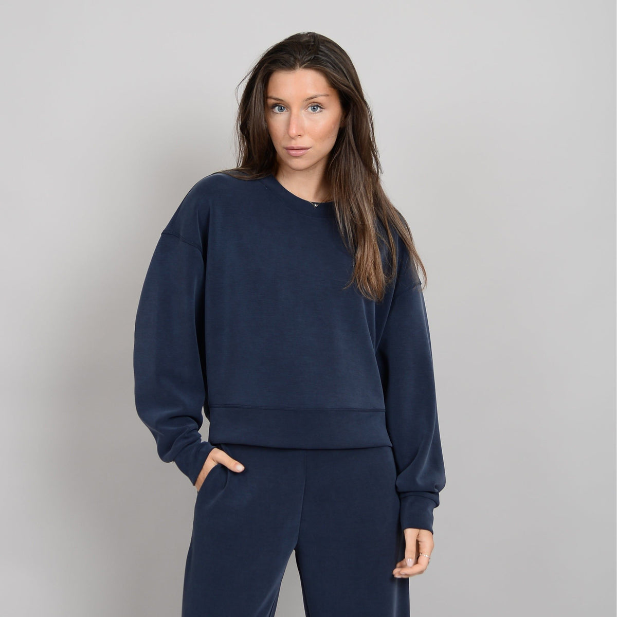 Lucie Super Soft Modal Long Sleeve Crew