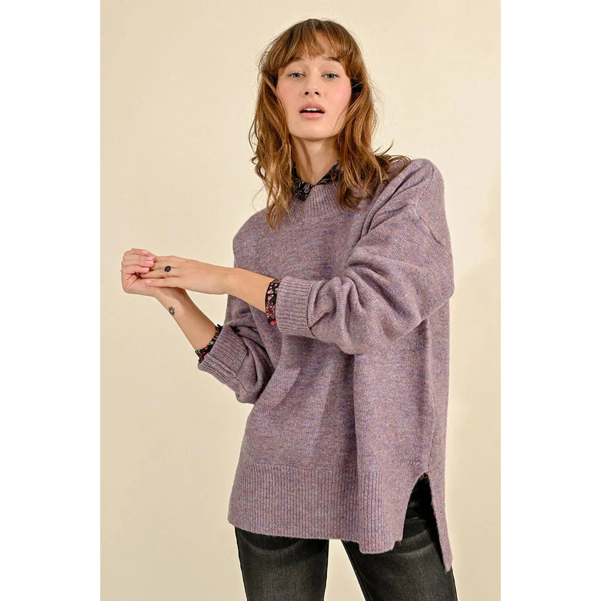 Molly Bracken Oversized Asymmetrical Sweater