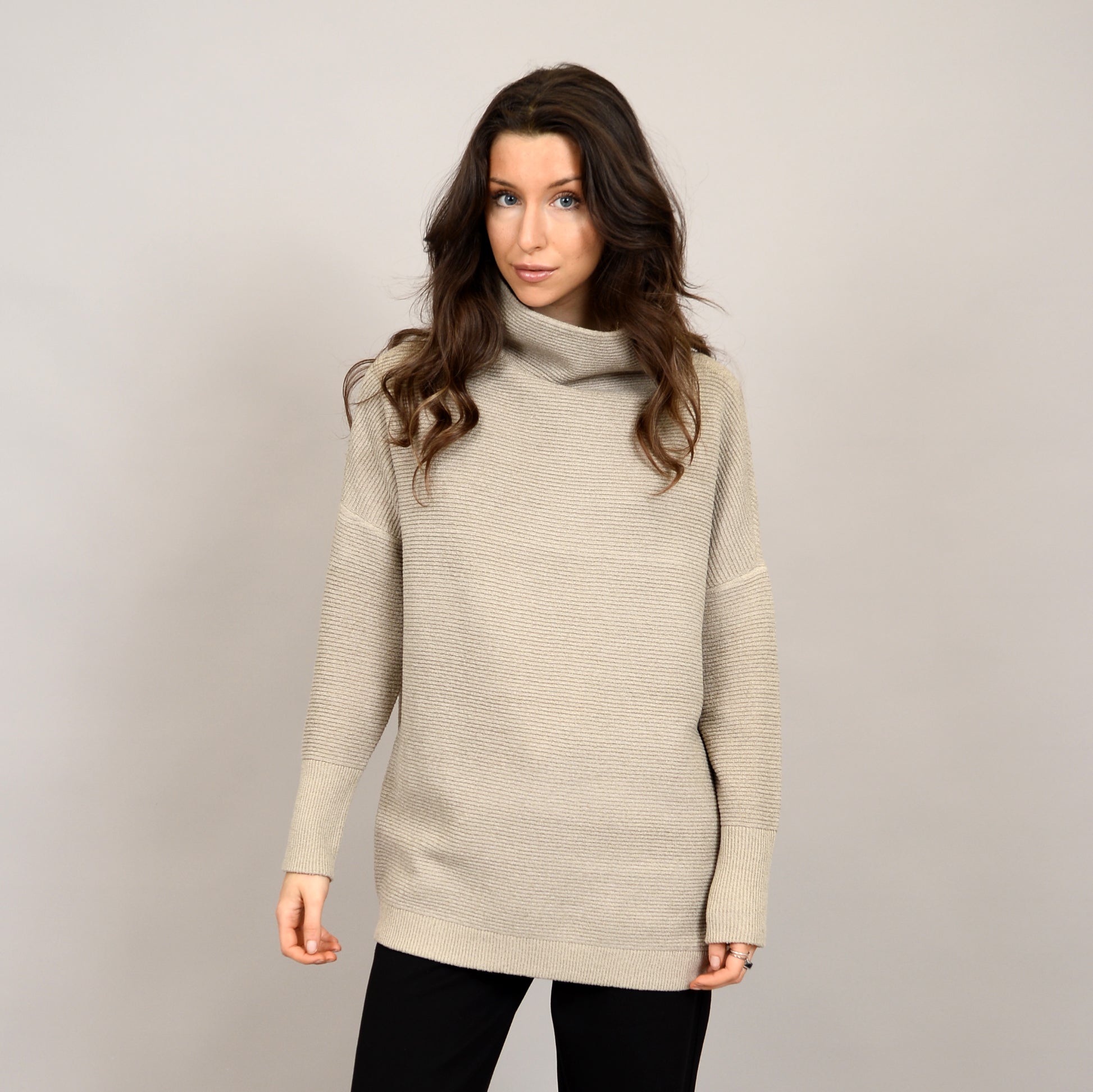 Ottoman Mock Neck Sweater