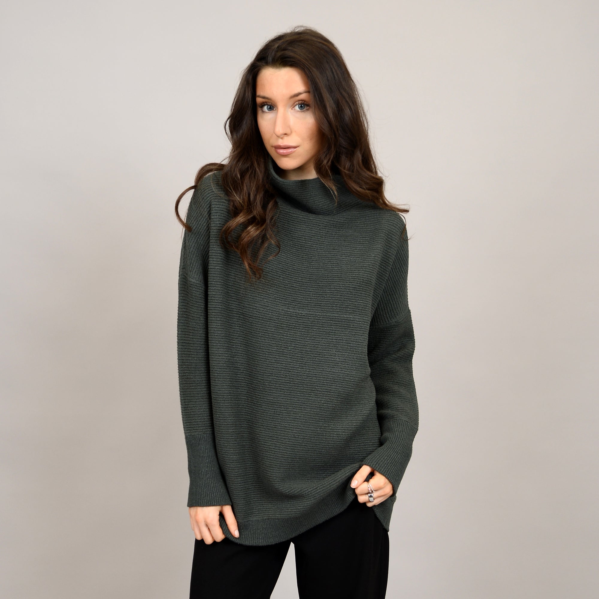 Ottoman Mock Neck Sweater