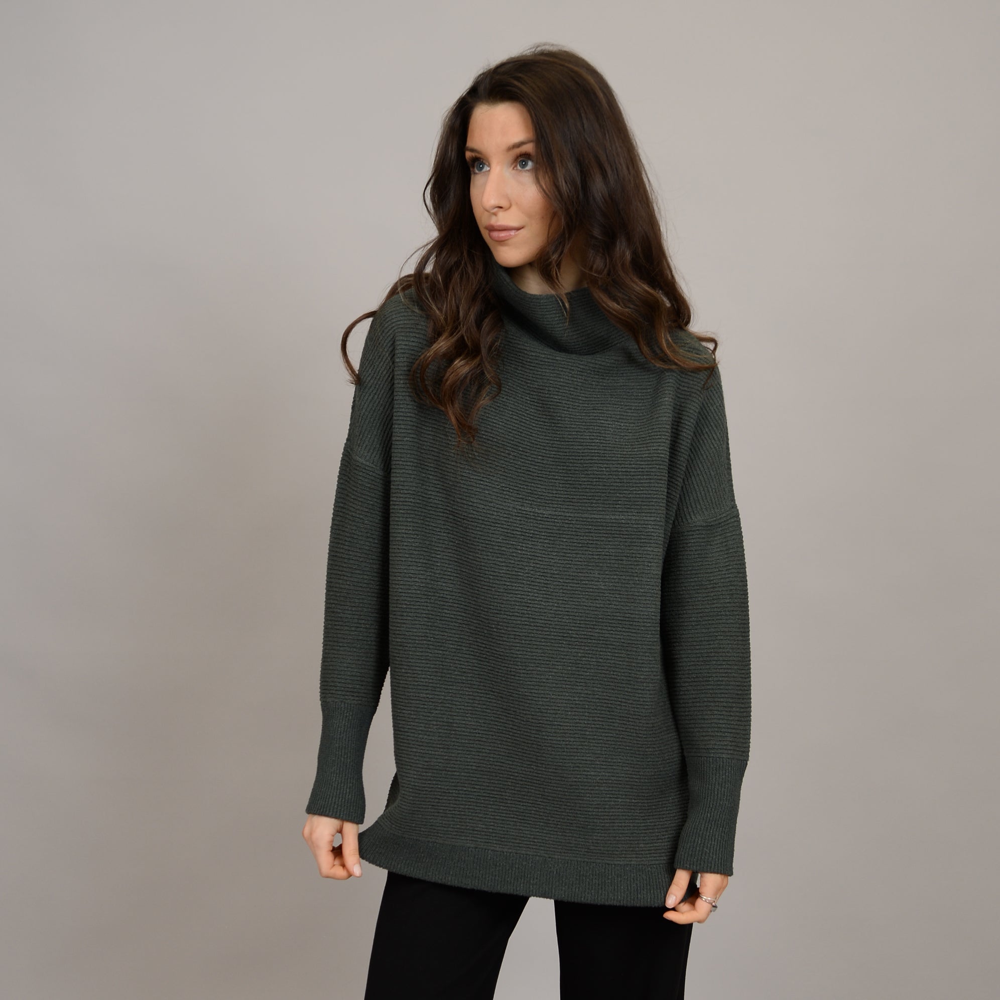 Ottoman Mock Neck Sweater