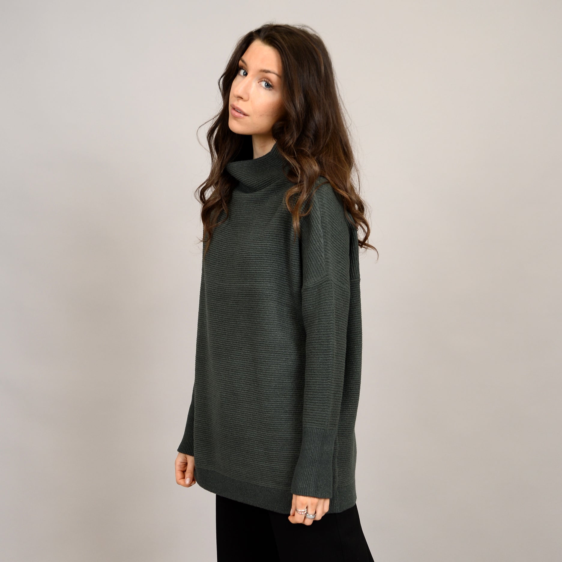 Ottoman Mock Neck Sweater