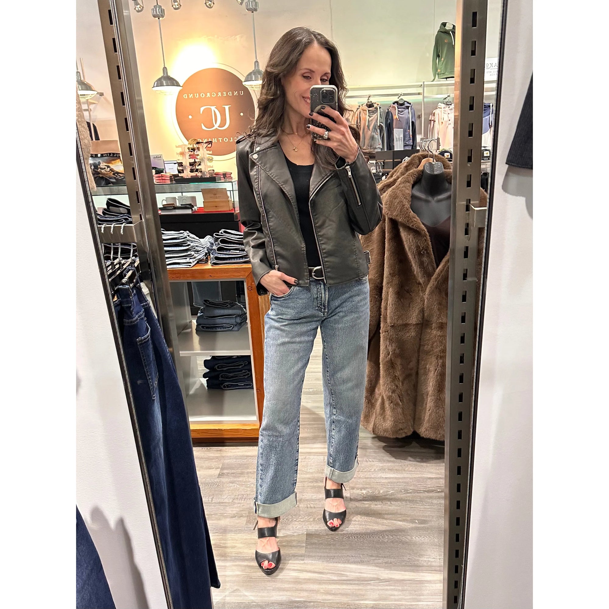 Silver Relaxed Straight Leg in Willow