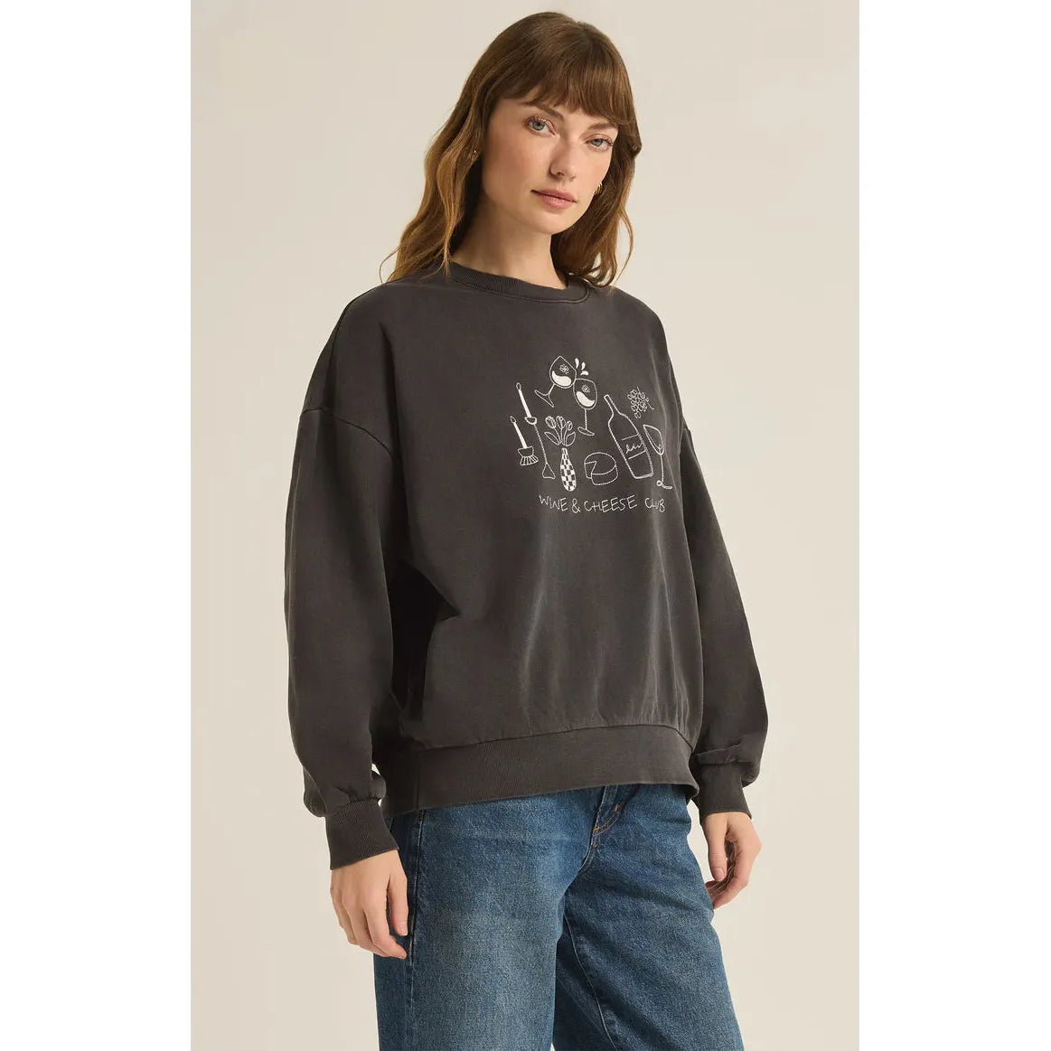 Z Supply Wine Club Sunday SweatShirt