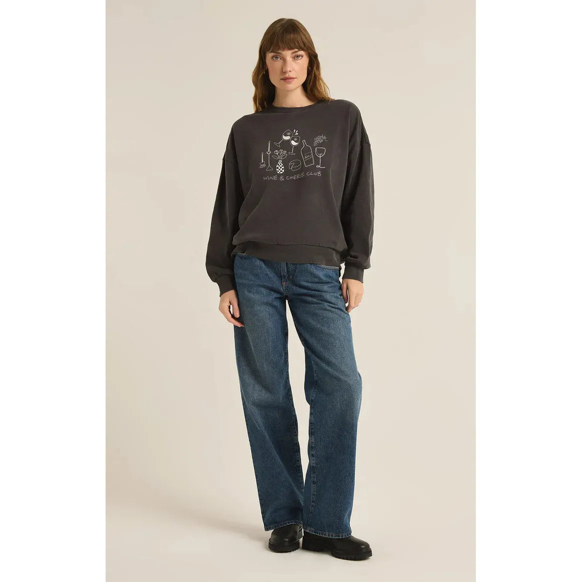 Z Supply Wine Club Sunday SweatShirt