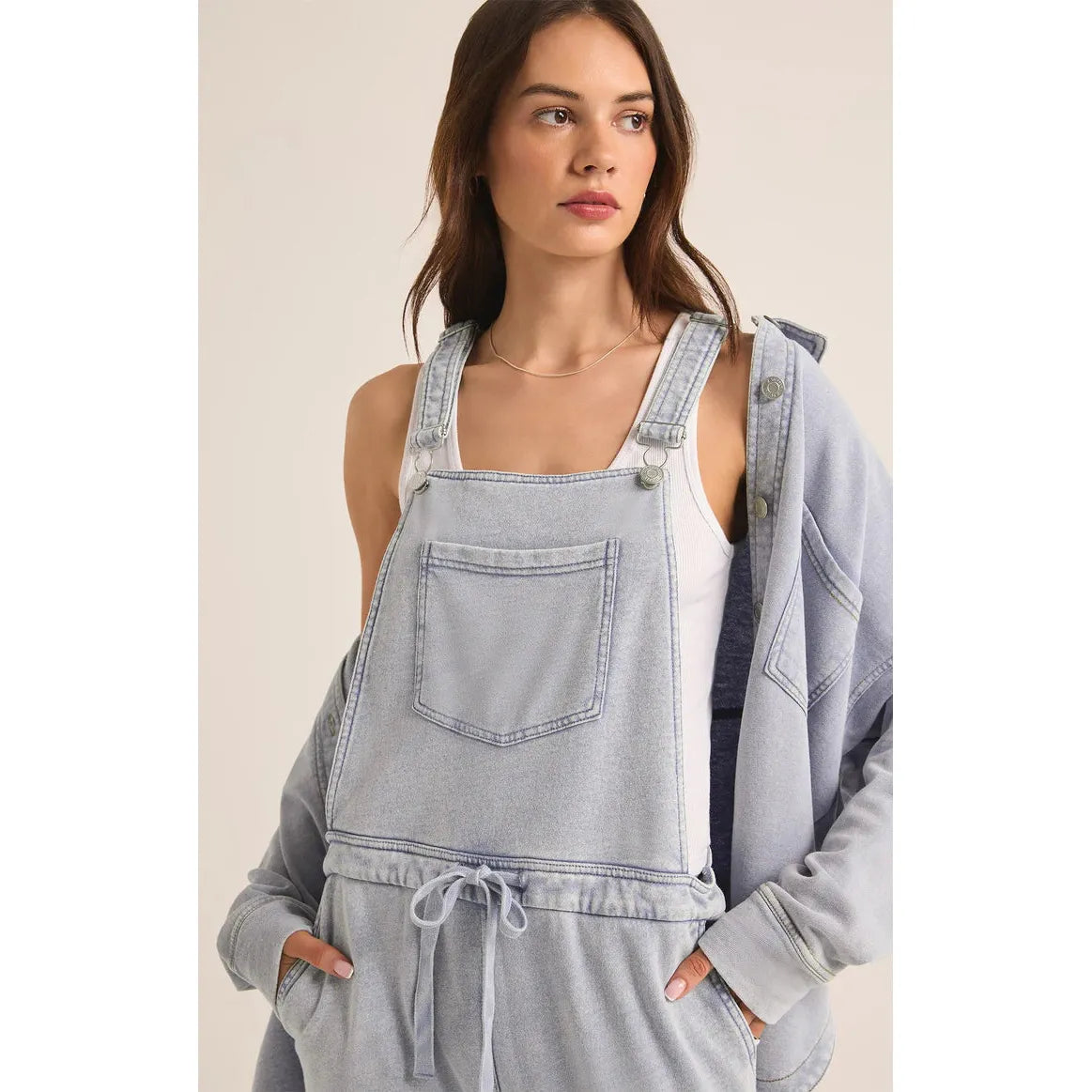 Z Supply Knit Denim Overall