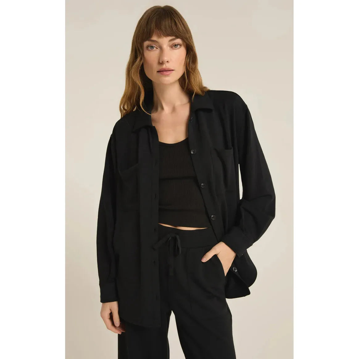 Z Supply Layover Modal Fleece Top