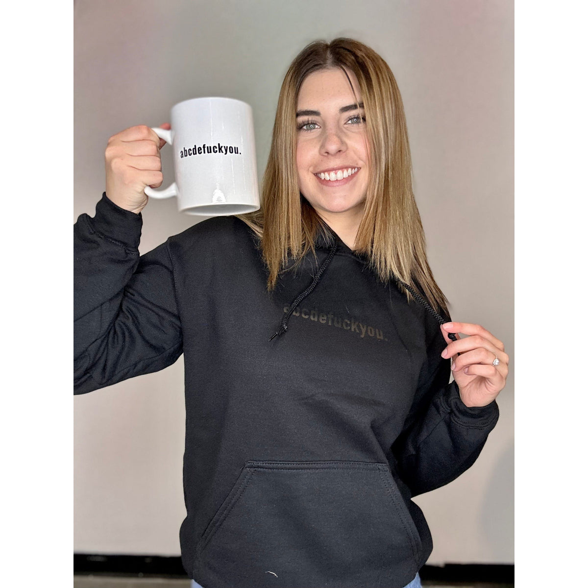 Blonde Ambition ABCDEFU Cozy Hoodie
