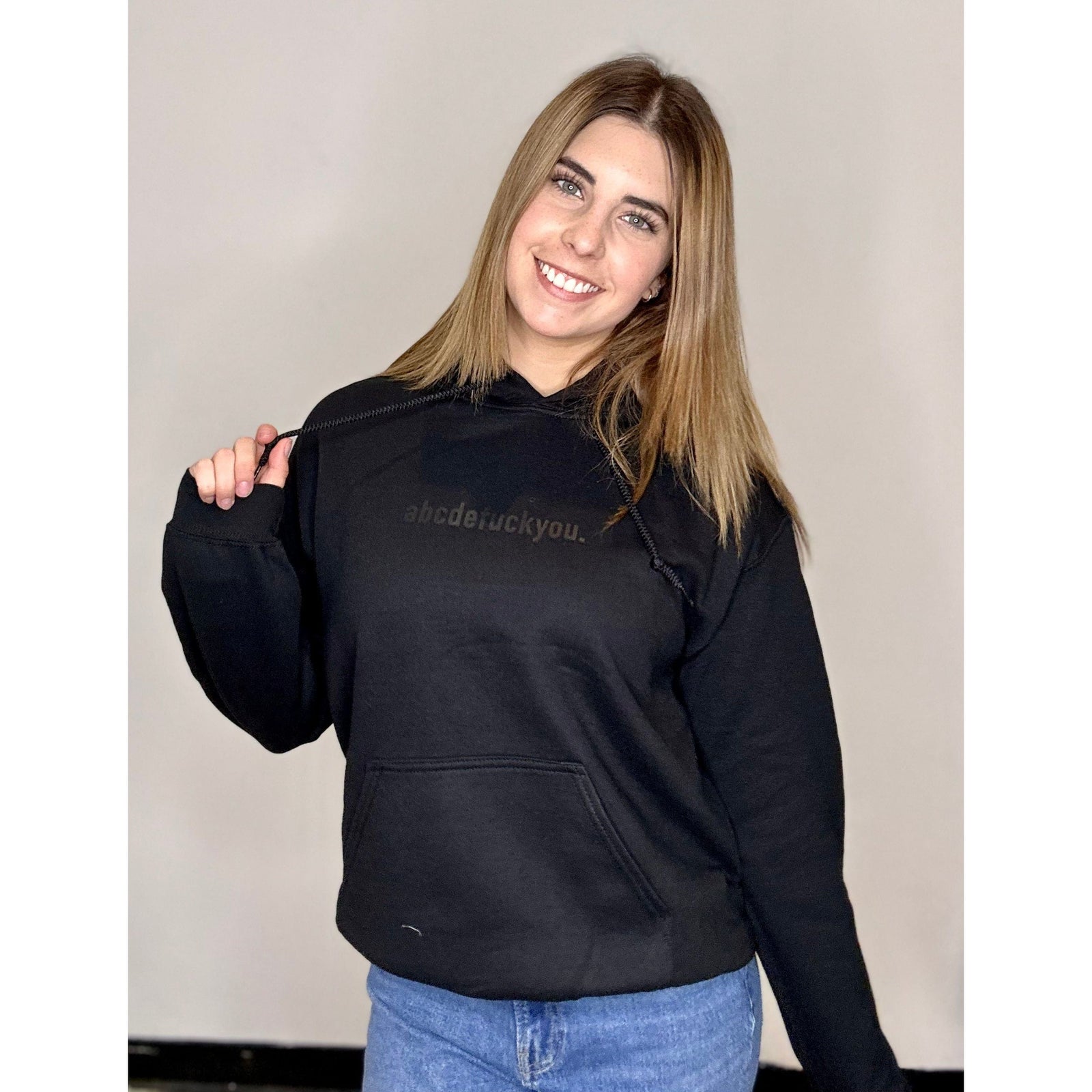 Blonde Ambition ABCDEFU Cozy Hoodie