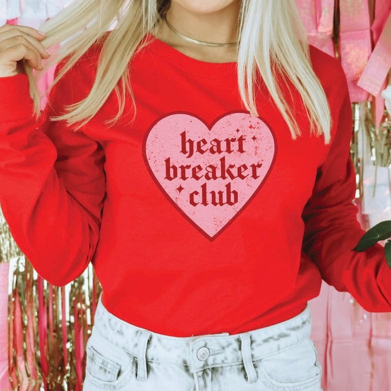 Blonde Ambition Red / S Heart Breakers Club Crew