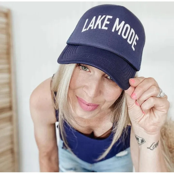 Blonde Ambition Navy Lake Mode Cap