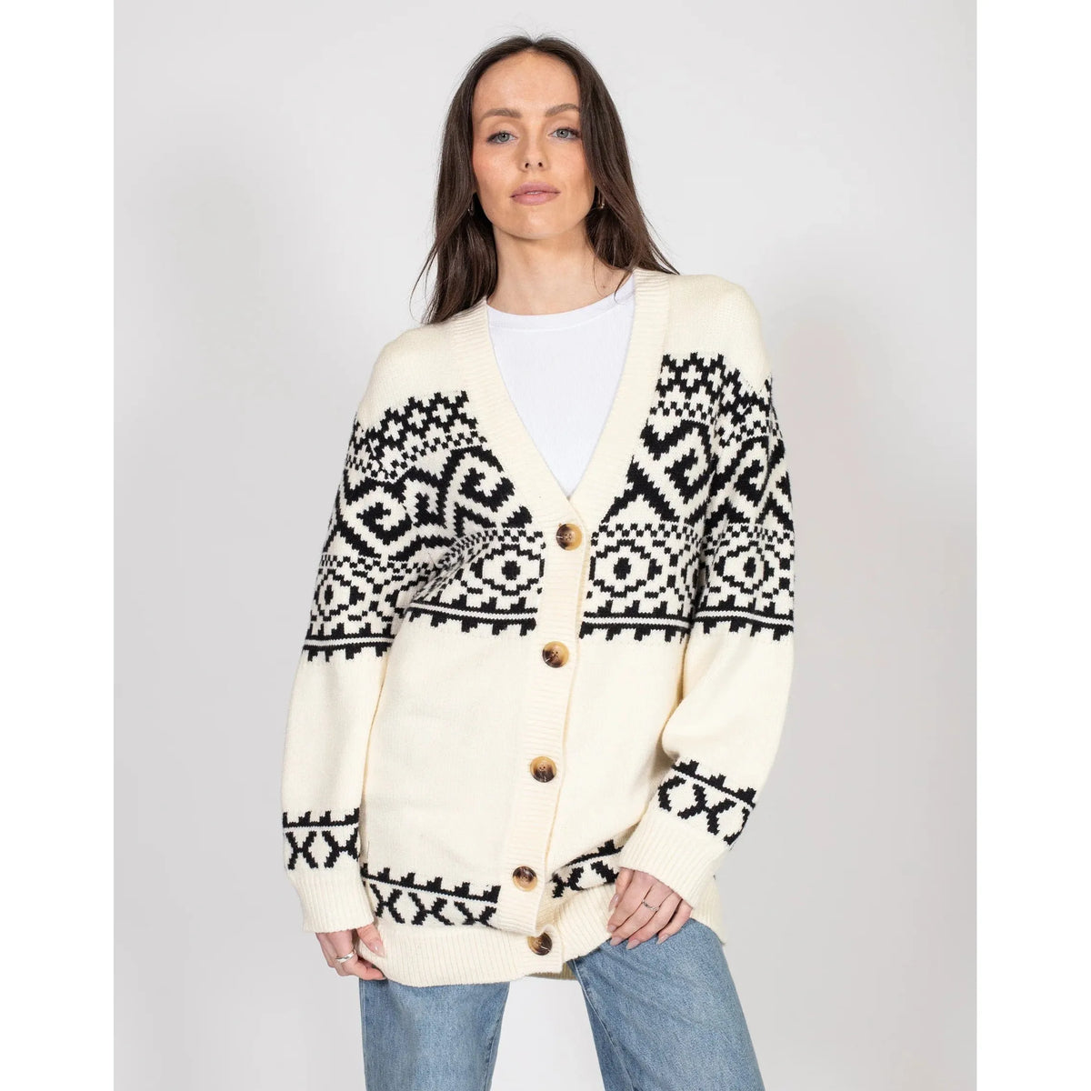 Brunette the Label Cream / XS-S Brunette the Label Fair Isle