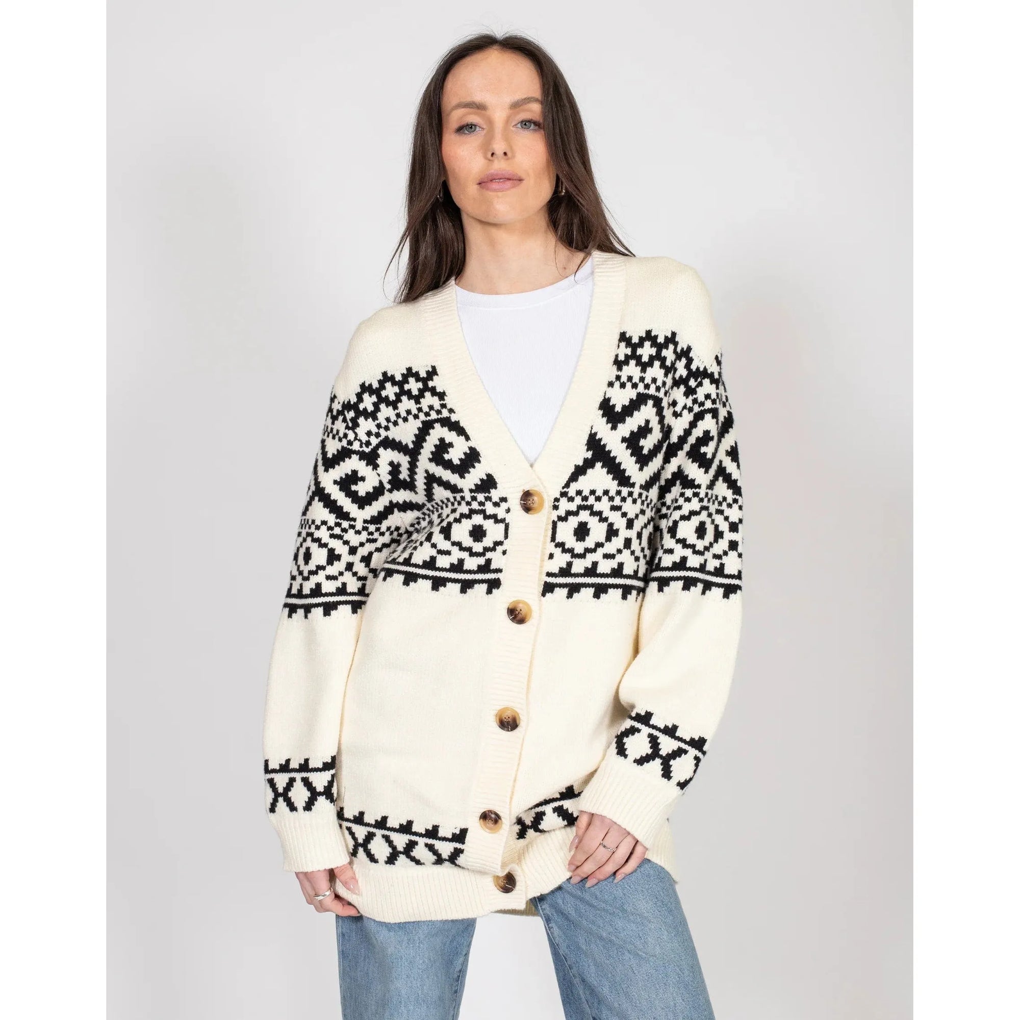 Brunette the Label Cream / XS-S Brunette the Label Fair Isle