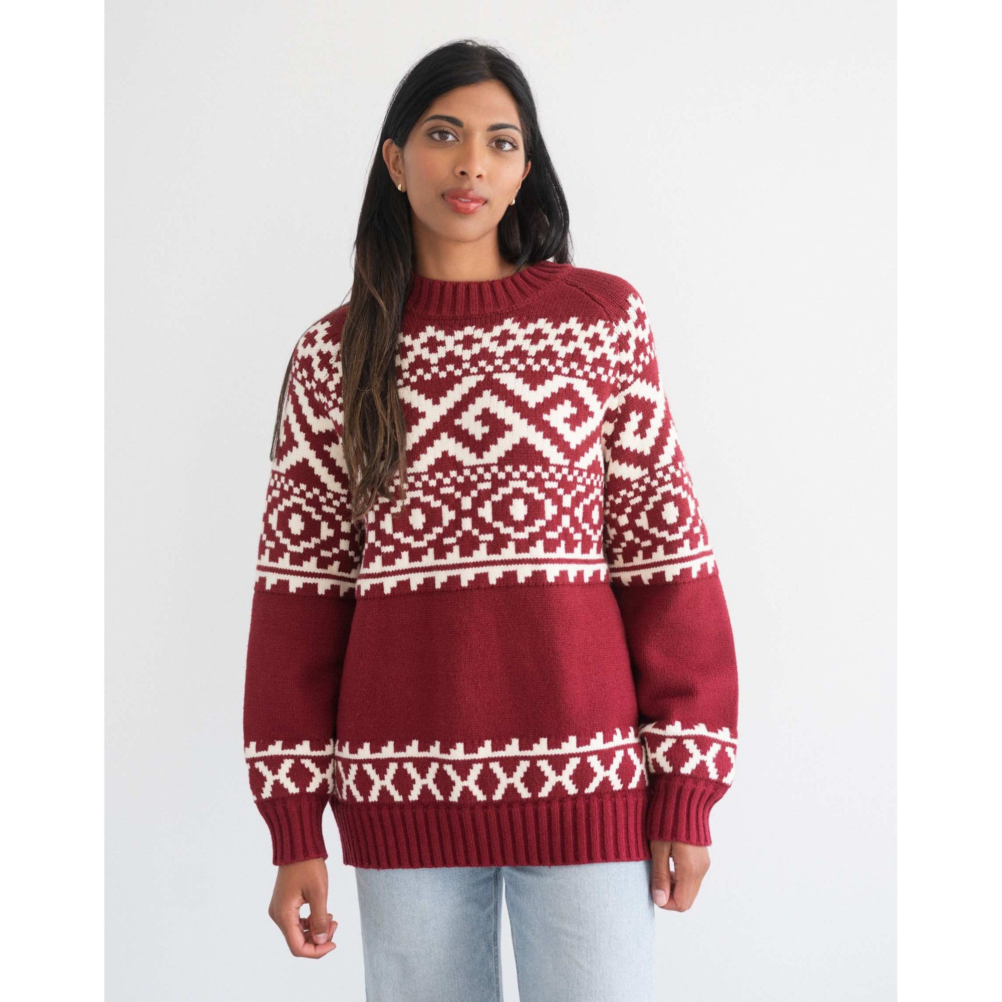 Brunette the Label Fair Isle Sweater