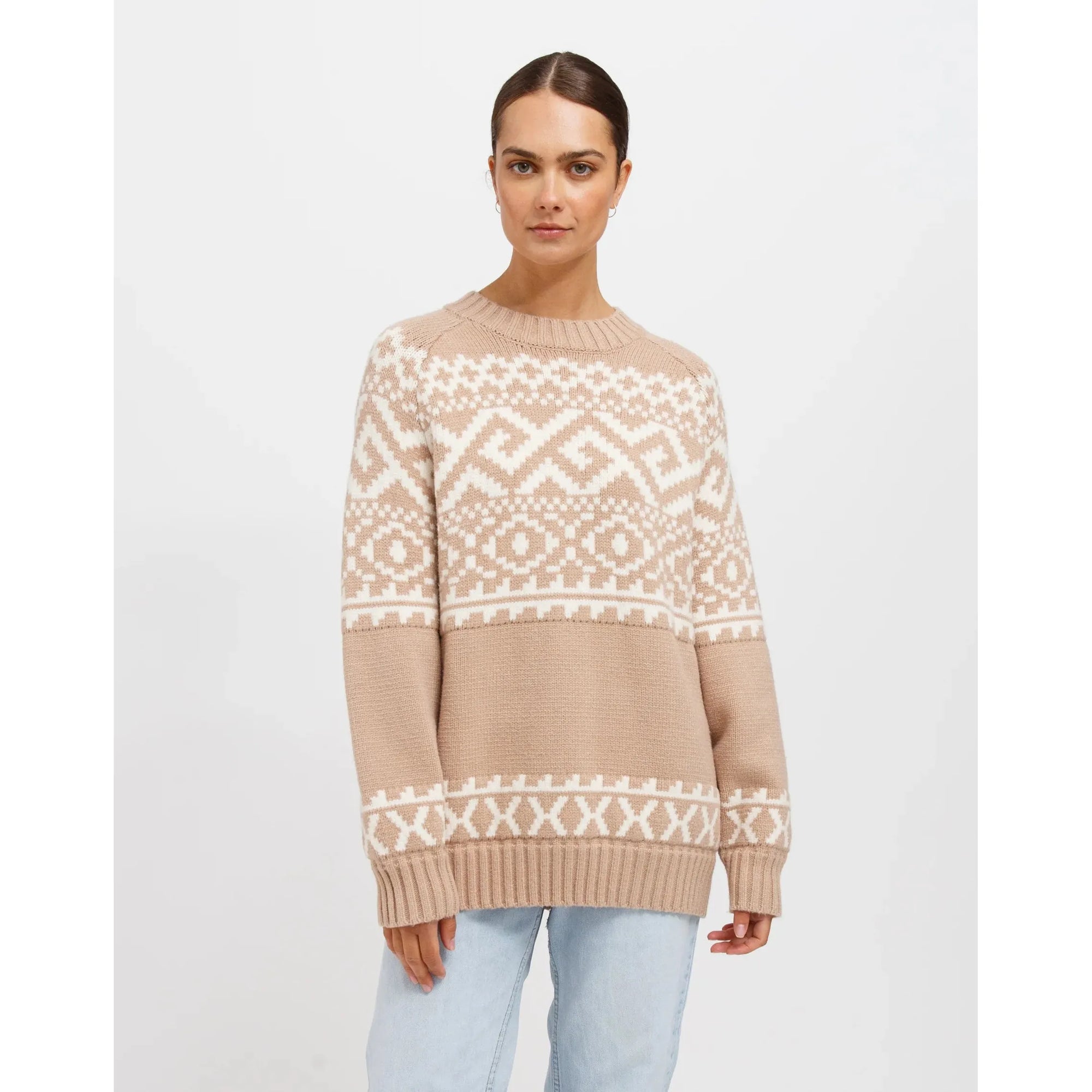 Brunette the Label Fair Isle Sweater