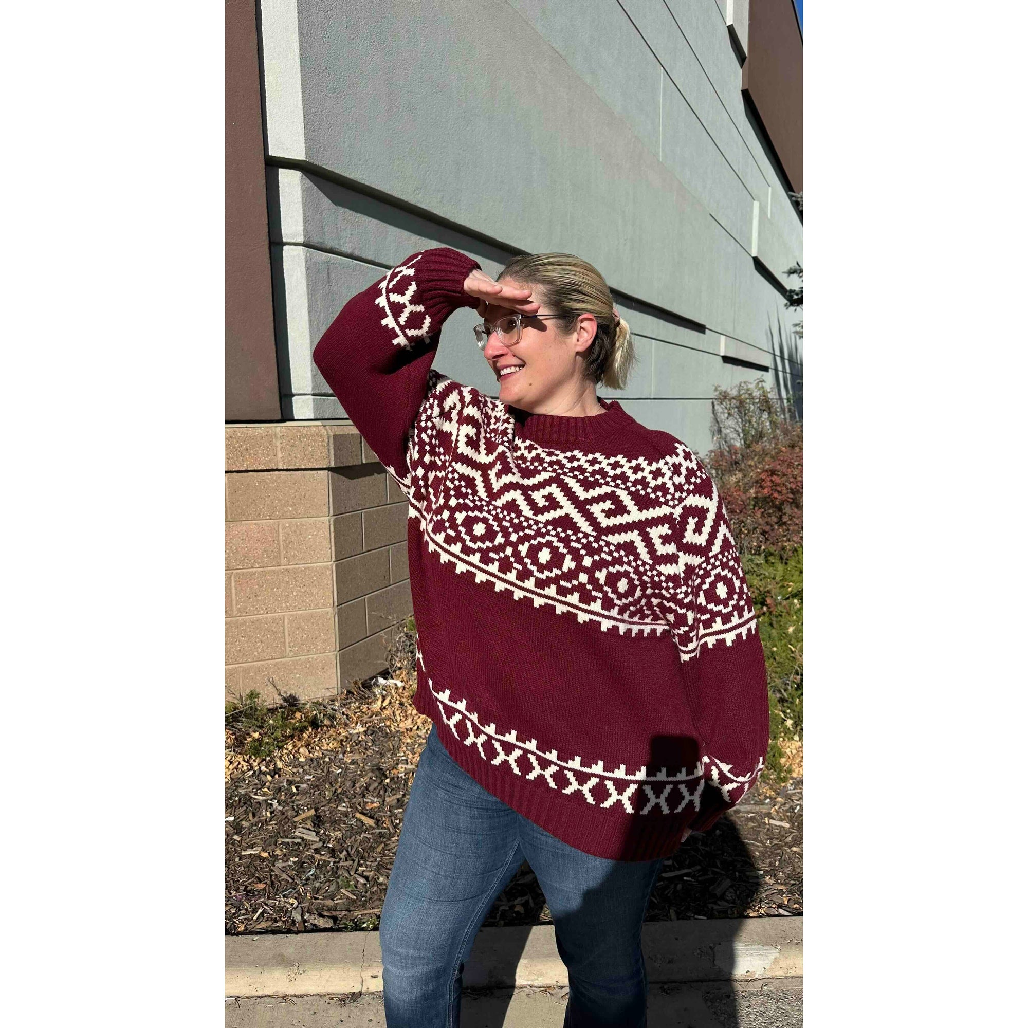 Brunette the Label Fair Isle Sweater
