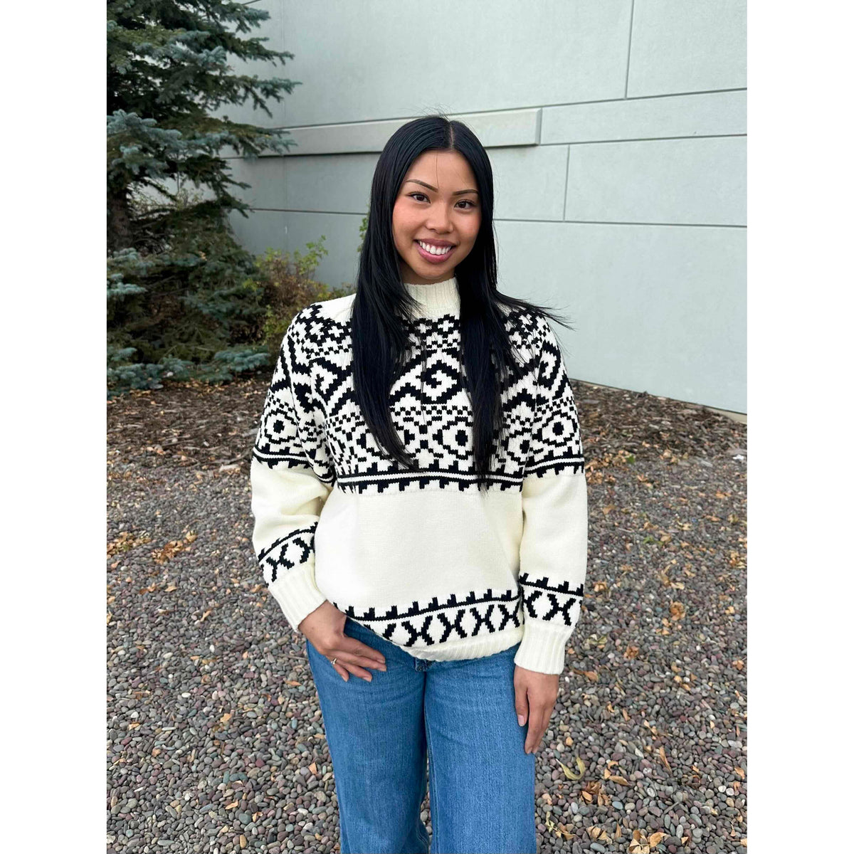 Brunette the Label Fair Isle Sweater