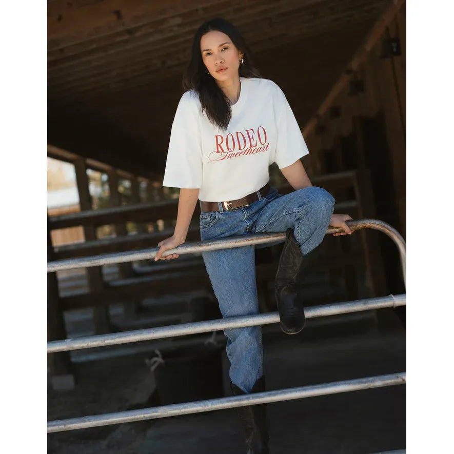 Brunette the Label Rodeo Sweetheart Boxy Tee