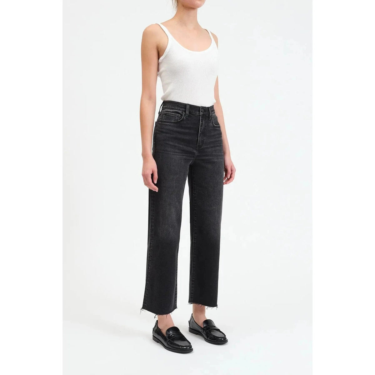 Daze Daze Pleaser High Rise Wide Leg Ankle in Twilight