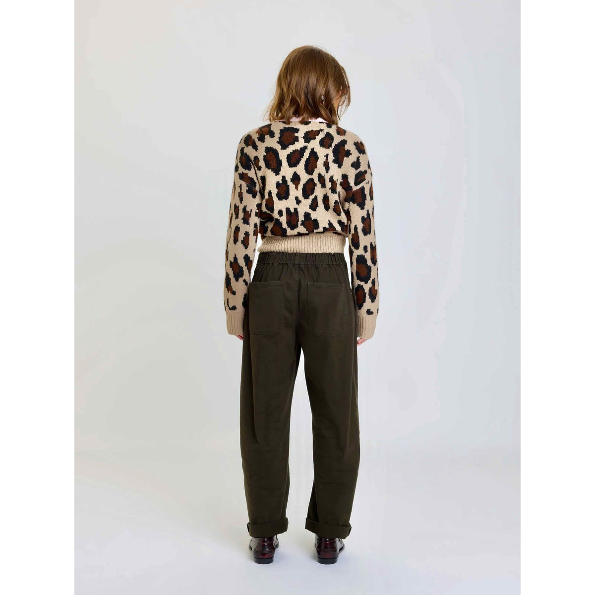 Daze Villa Drawstring Barrel Pant in Fern