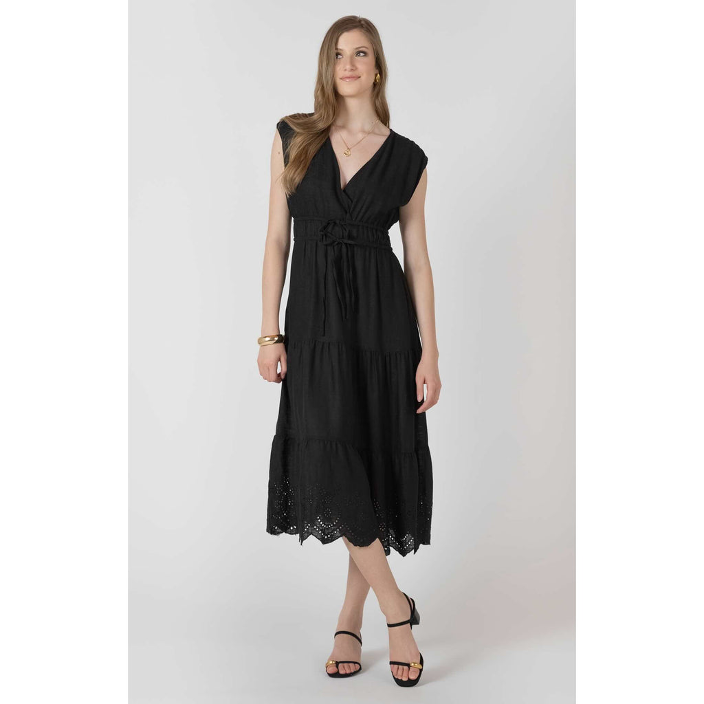 black tape dress Dex Eyelet the structured bodice hugs CPB:95 Short Sleeve Pocket Mini Tokyo collection