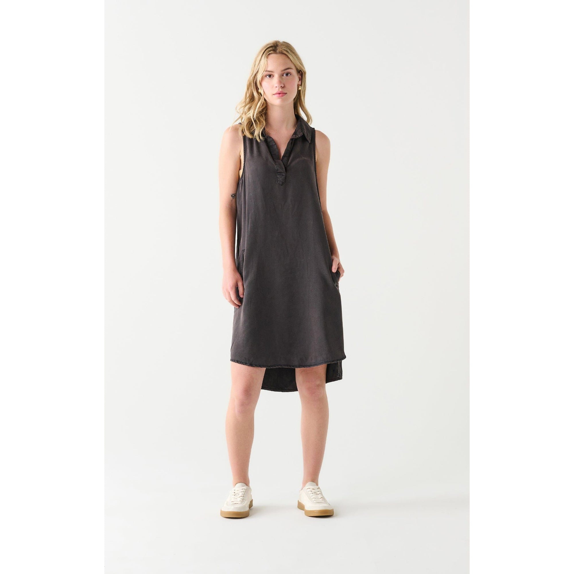 Dex Black Wash / XS Dex A-Line Tencel Mini Dress