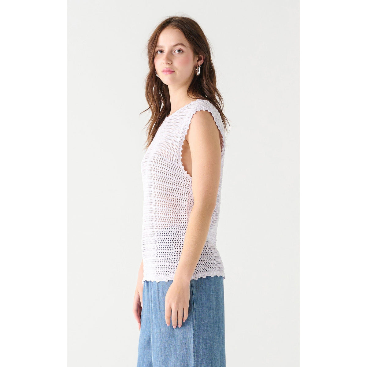 Dex Dex Black Tape Crochet Tank