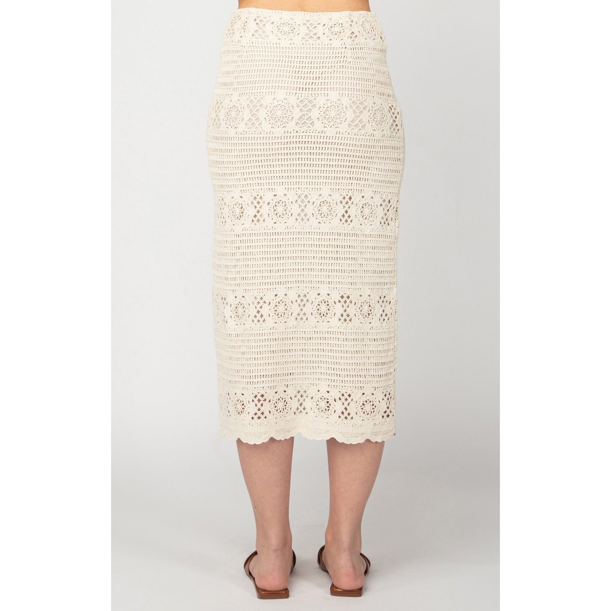 Dex Dex Crochet Midi Skirt