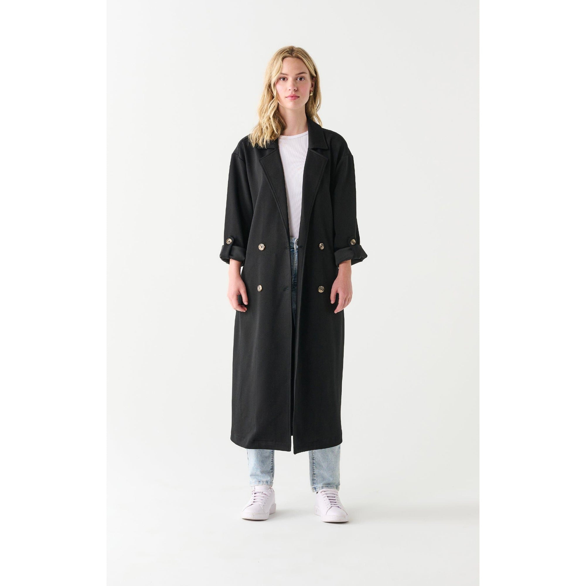 Dex Dex Double Breasted Knit Trench