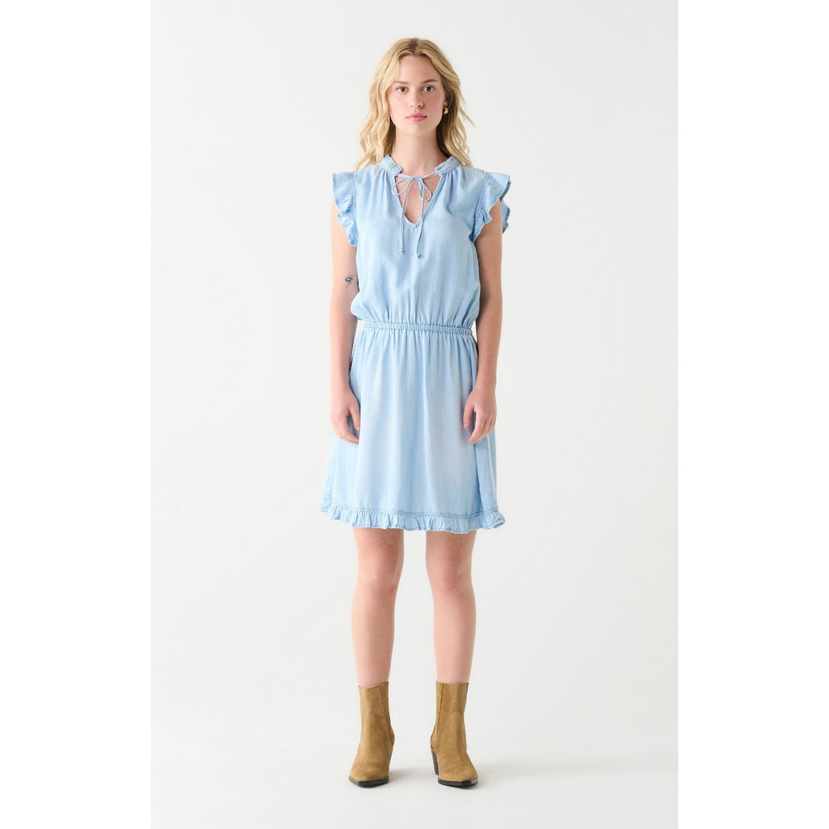 Dex Blue / XS Dex Ruffle Dress