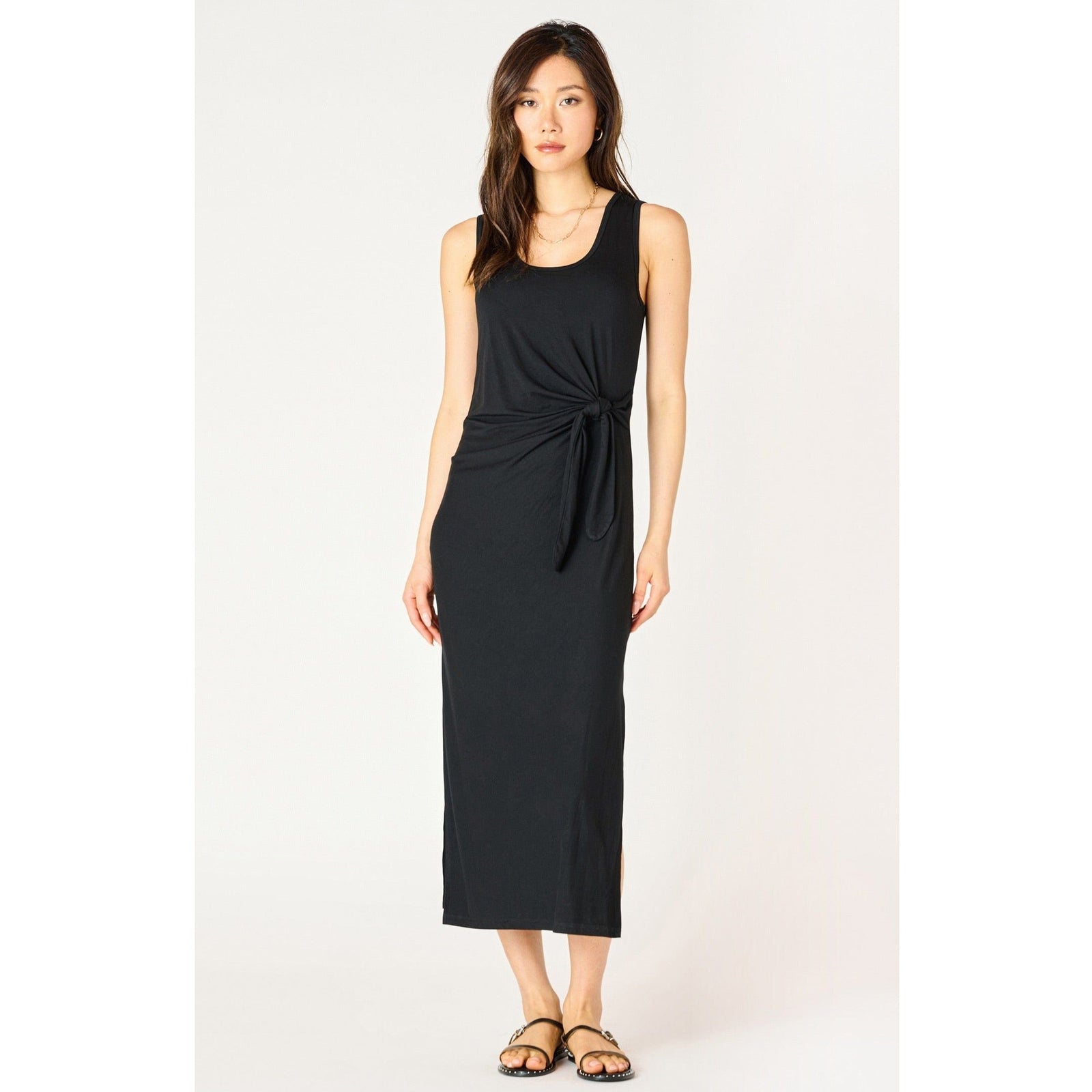 Dex Dex Sleeveless Knot Detail Midi Dress