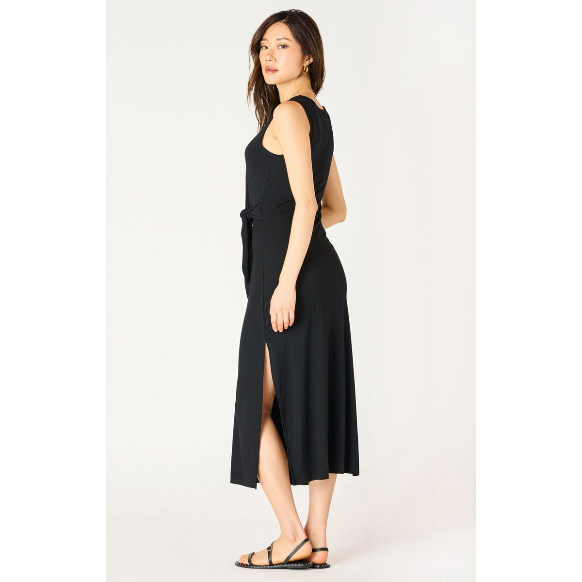 Dex Dex Sleeveless Knot Detail Midi Dress