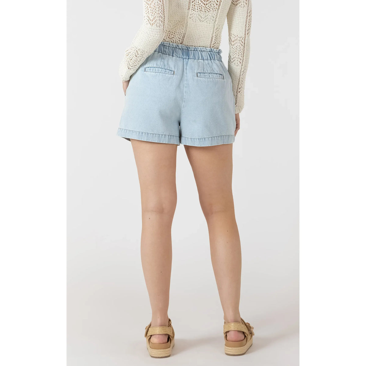 Dex Drawstring Denim Shorts