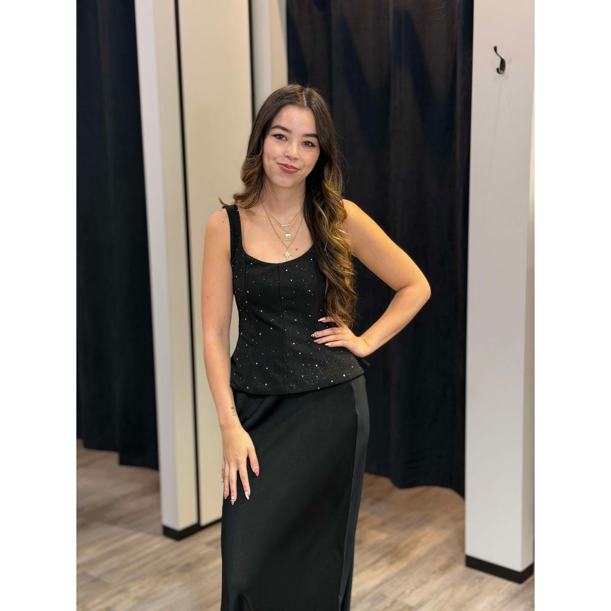 Dex Embellished Peplum Top