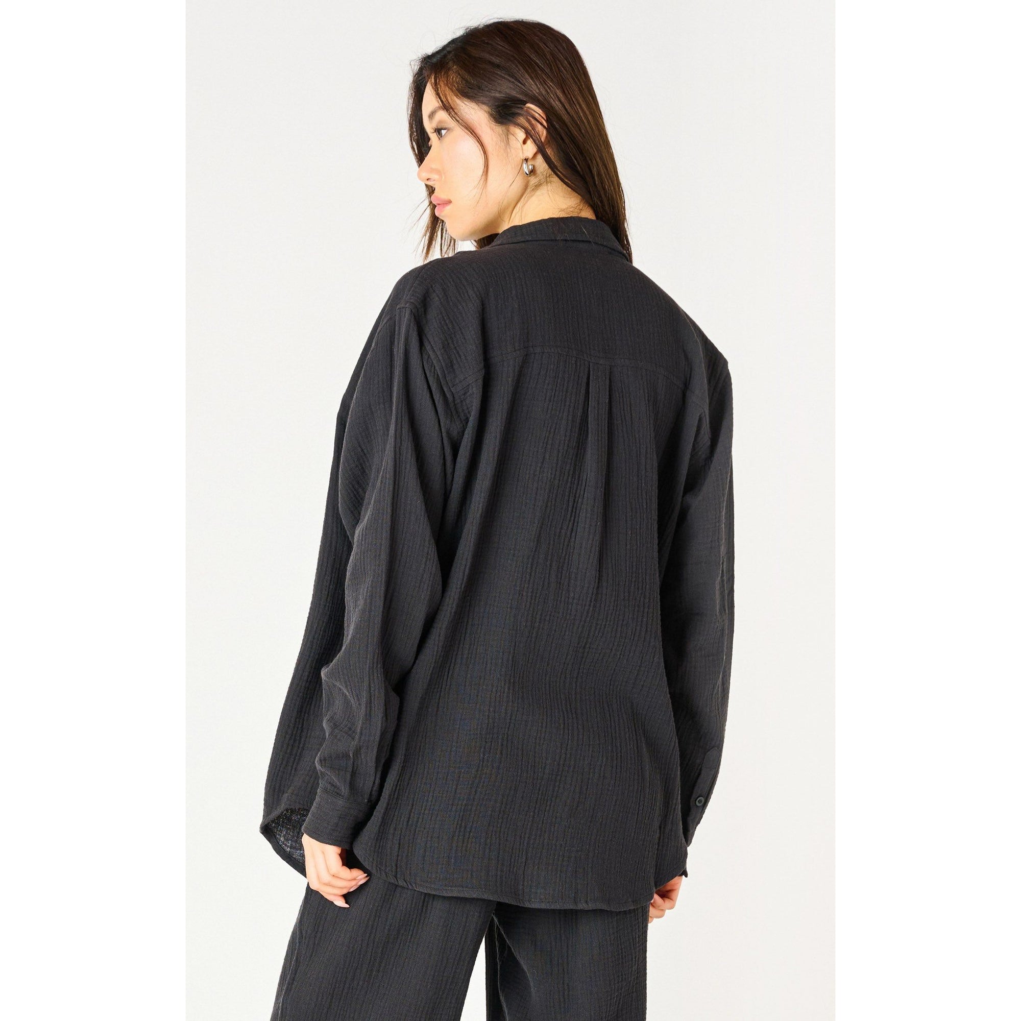 Dex LS Textured Blouse