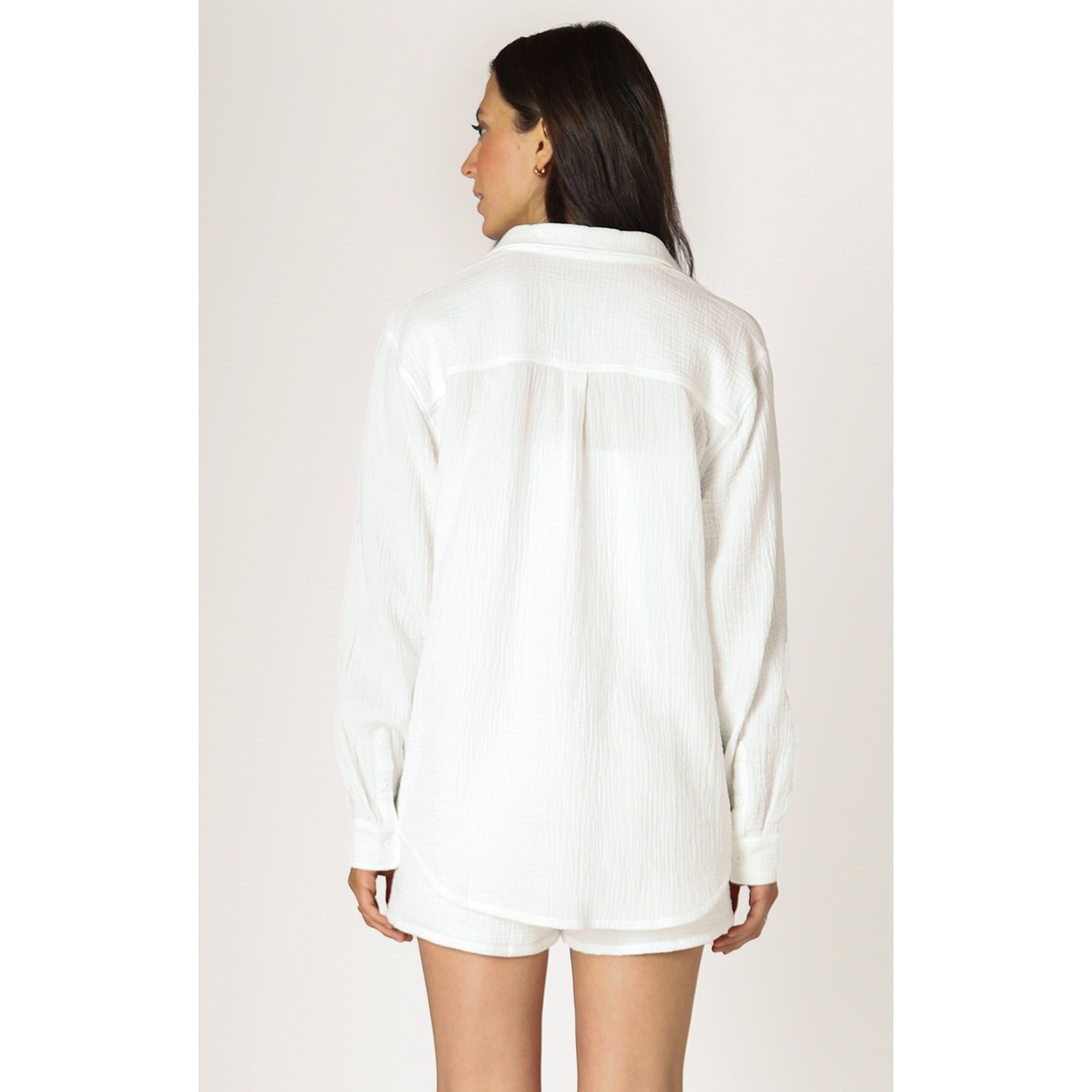 Dex LS Textured Blouse