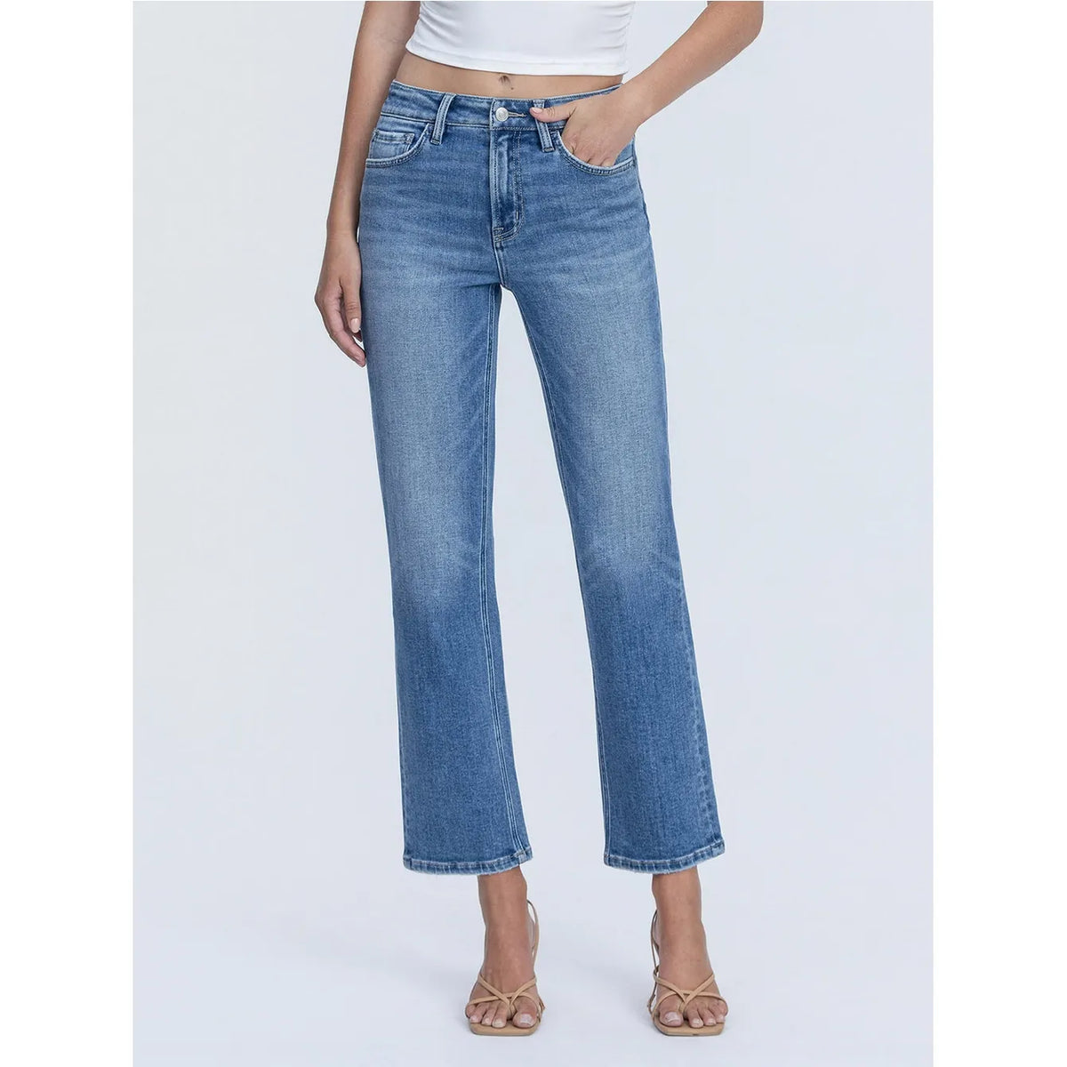 Flying Monkey Disco Ball High Rise Ankle Jeans