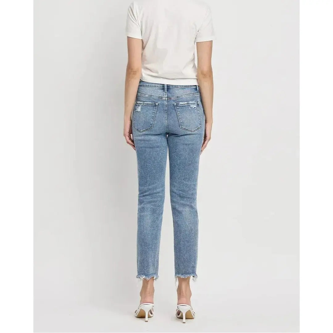 Flying Monkey Aspiration High Rise Crop Slim Straight