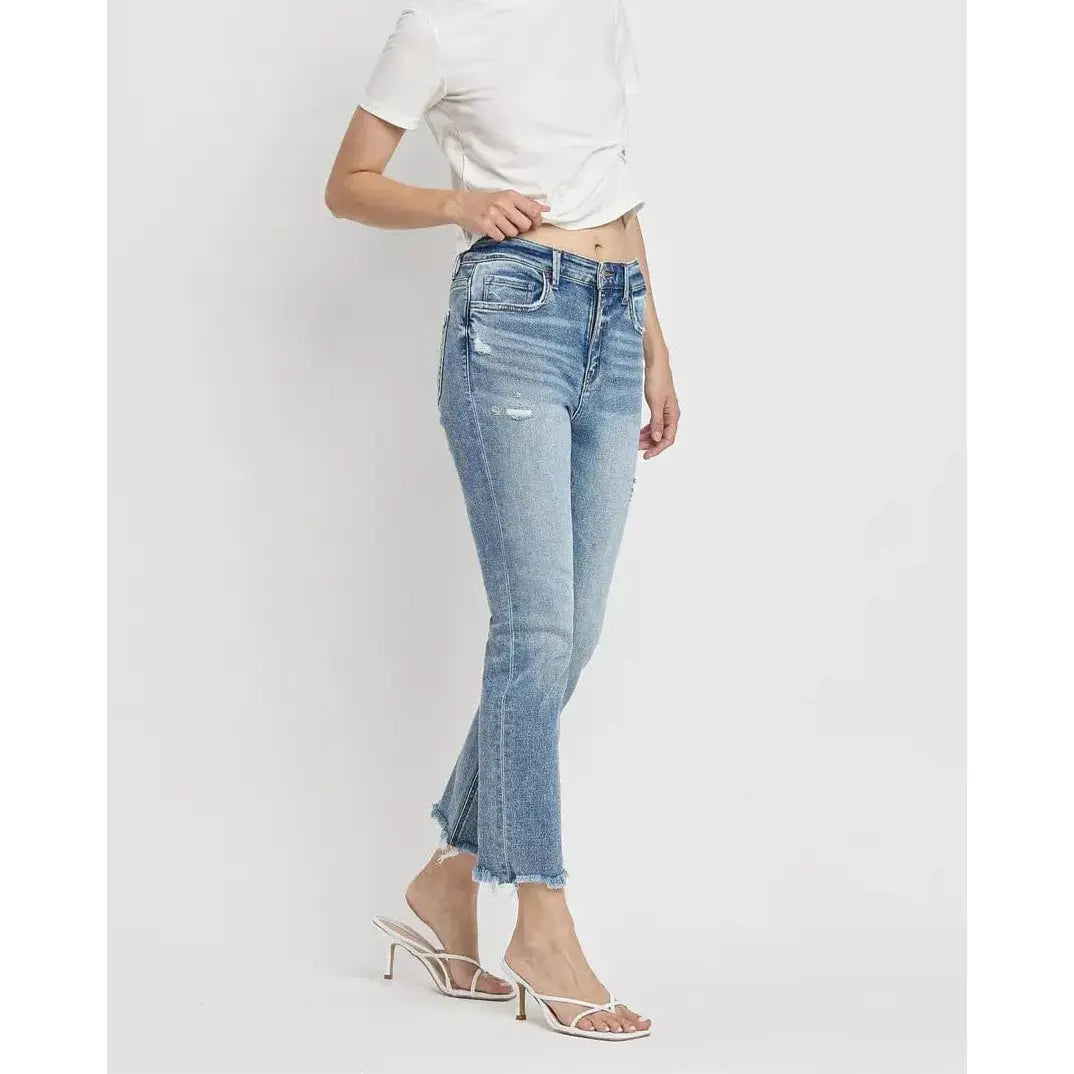 Flying Monkey Aspiration High Rise Crop Slim Straight