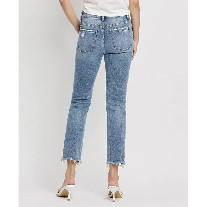 Flying Monkey Aspiration High Rise Crop Slim Straight