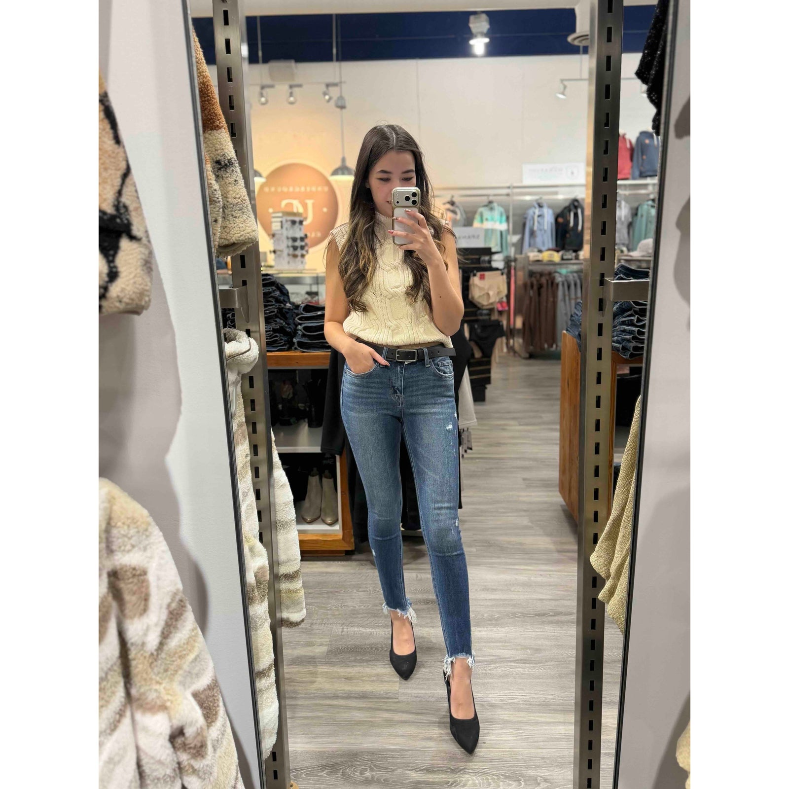 Flying Monkey Counter Attack High Rise Crop Skinny