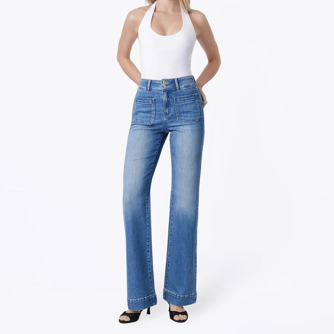 Flying Monkey Medium 90's Super High Rise Flare Jeans